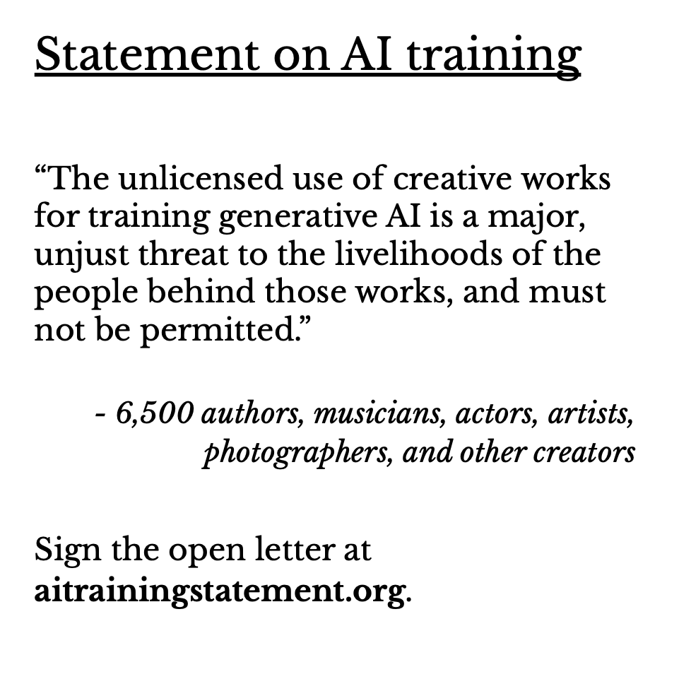 statement on ai training_square